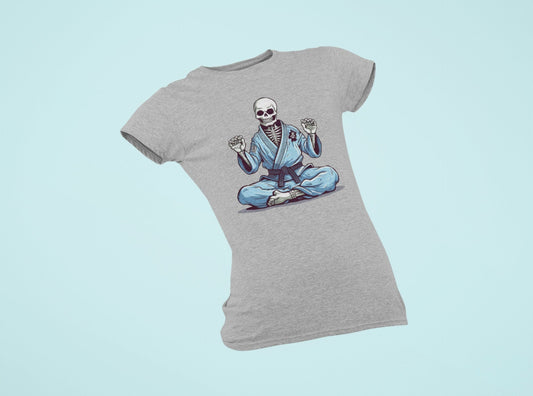 Skeleton JiuJitsu Tshirt Jiu Jitsu Skeleton Combat Meditation