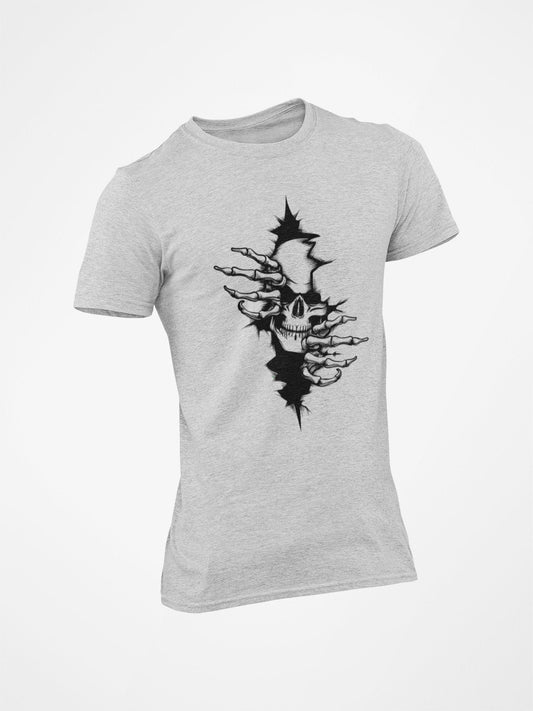 Skeleton Break Through Wall Tshirt