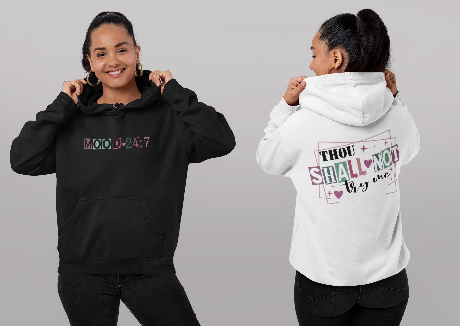 Thou shall not test me Hoodie Sarcasm Funny Gift Birthday Mothers Day